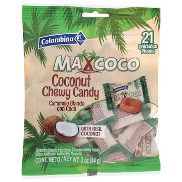 Colombina Maxcoco Coconut Chewy Candy 3 oz – Delicious Treat