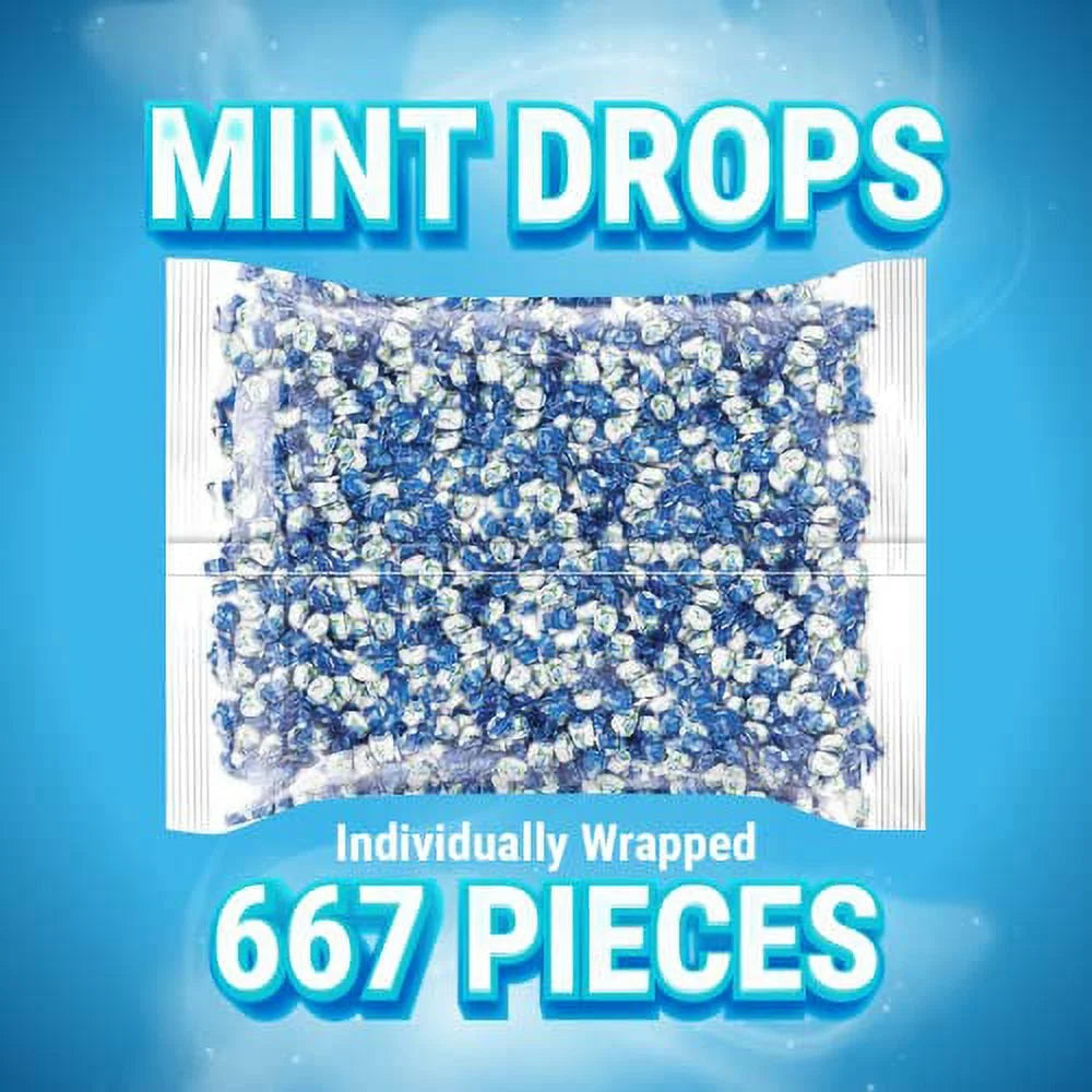 Colombina Delicate Drops Breath Mints Bulk Bag 2.2 lb (1 kg) – Over 660 Individually Wrapped Mini Mints – Imported from Colombia