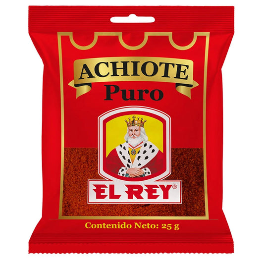 Achiote Puro El Rey - 25g - Natural Annatto Spice for Vibrant Flavor and Color - JETa Imports®
