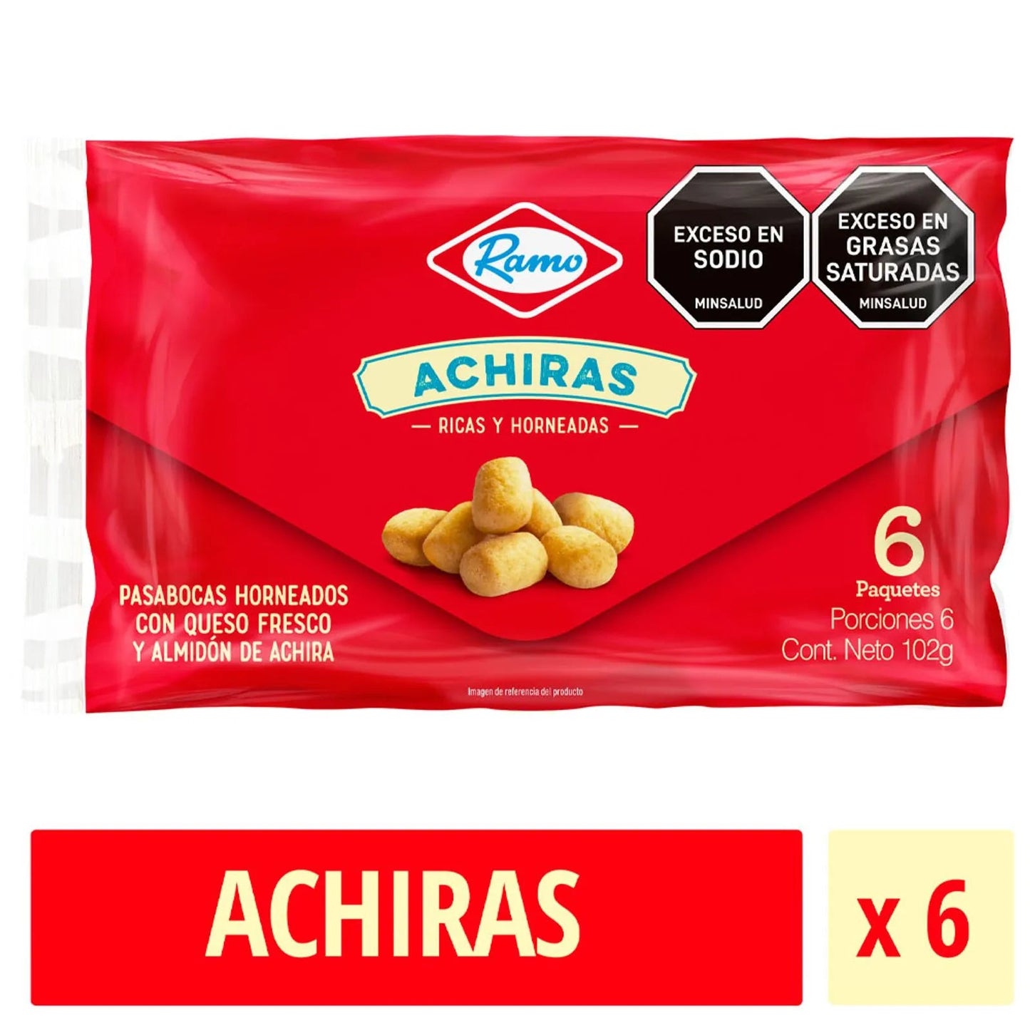Achiras by Ramo | 6 - Pack, 17g Each - 102g Total (3.6 oz) - JETa Imports®