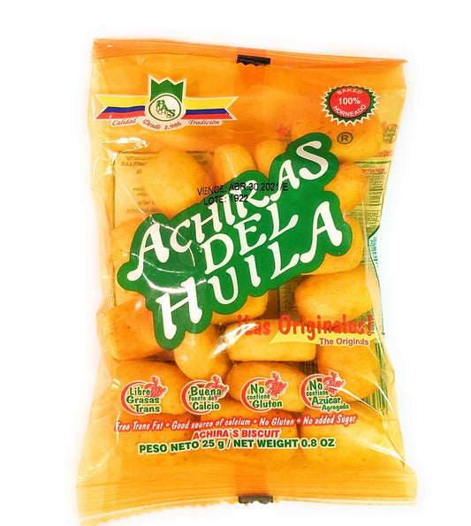 Achiras de Huila Las Originales – 12 Pack – 25g (0.8 oz) Each – Total 300g (10.6 oz) – Traditional Colombian Cheese Biscuits – Imported from Colombia - JETa Imports®