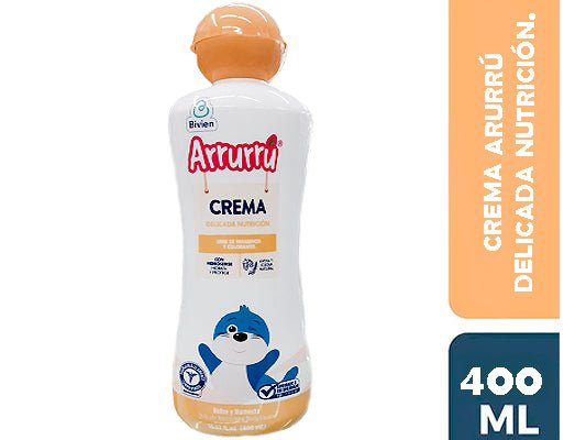 Arrurrú Delicate Nutrition Baby Cream – 400 ml (13.5 fl oz) – Moisturizing Body Lotion – Imported from Colombia - JETa Imports®