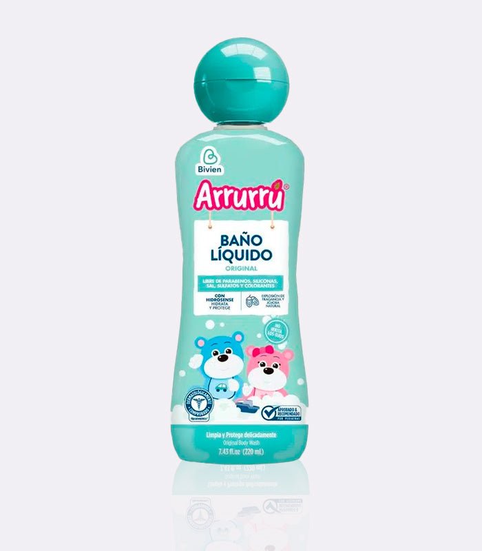 Arrurrú Naturals Baby Body Wash – 220 ml (7.4 fl oz) – Gentle Liquid Bath – Imported from Colombia - JETa Imports®