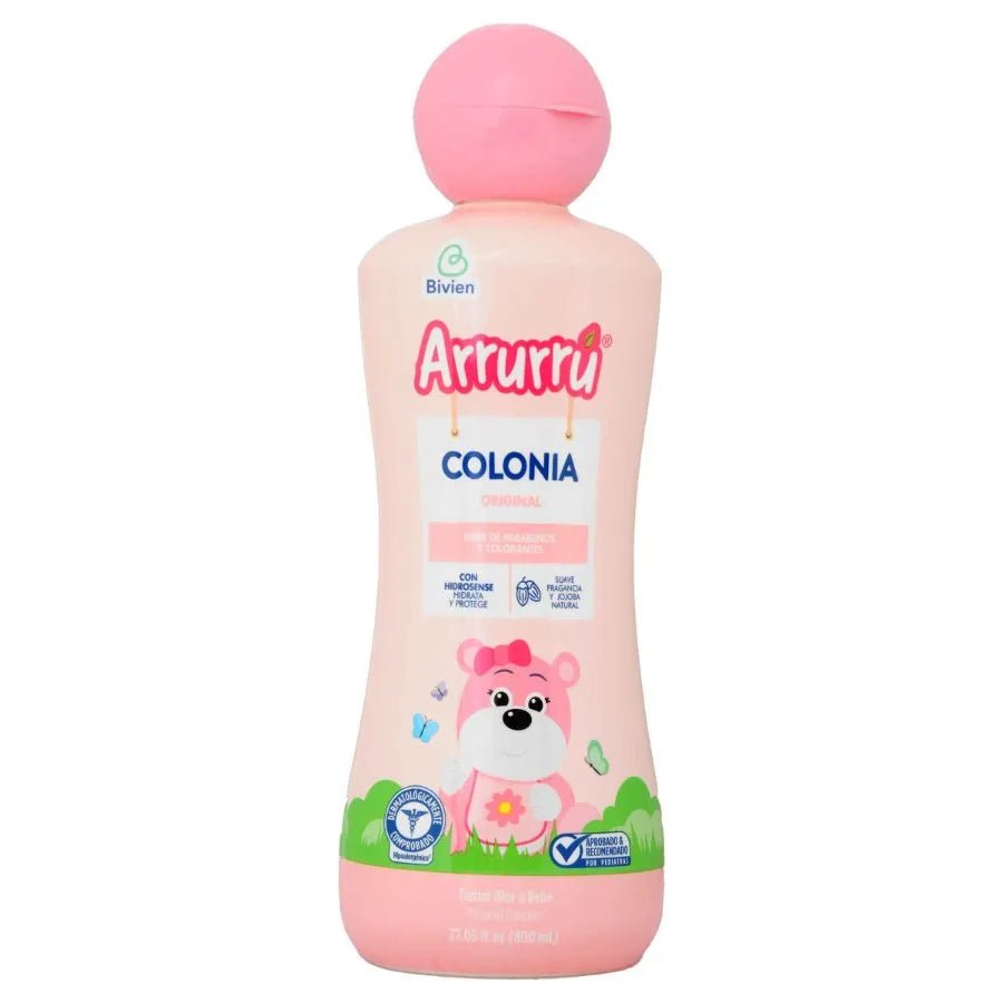 Arrurru Original Pink Baby Cologne 800 ml (27.05 oz) | Gentle Alcohol‑Free Infant Fragrance - JETa Imports®