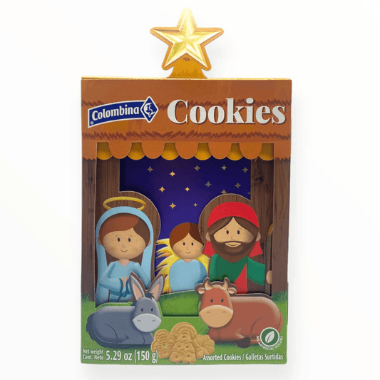 Assorted butter Flavor Cookies in a Nativity Box - 5.29oz Christmas Gift - JETa Imports®