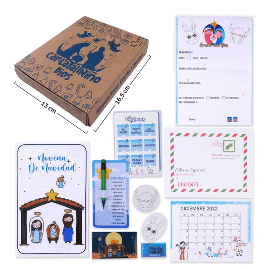 Carta al Niño Dios Christmas Wish Kit – Ritual Gift Box – Holiday Tradition & Wish List Set – Imported from Colombia - JETa Imports®