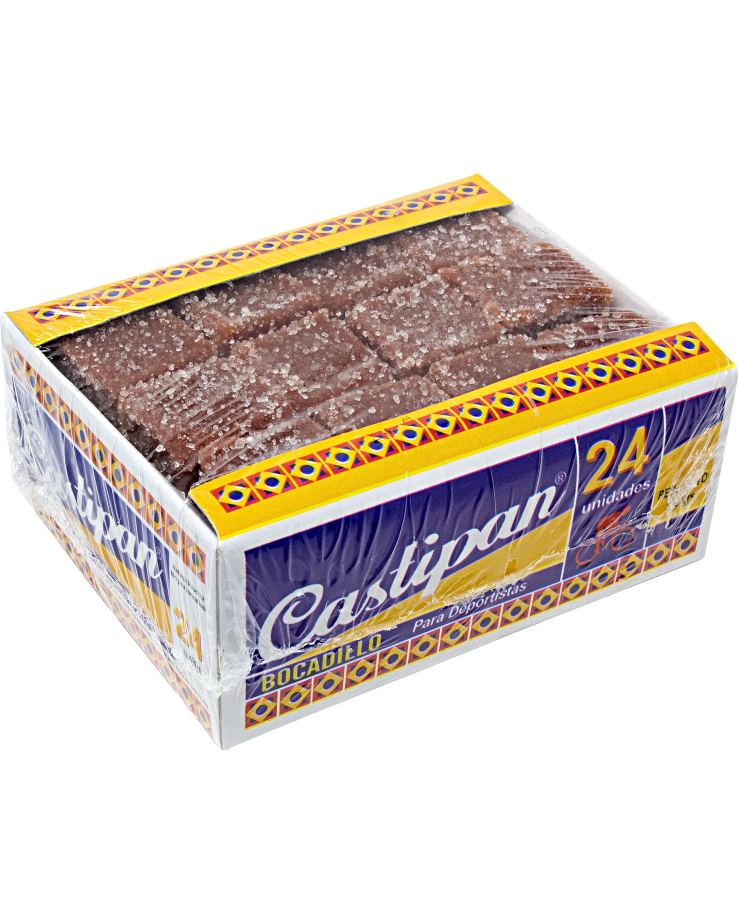 Castipan Sport Guava Paste Bites – 340g (12 oz) – 24 Units – Authentic Colombian Bocadillo Energy Snack – Imported from Colombia - JETa Imports®