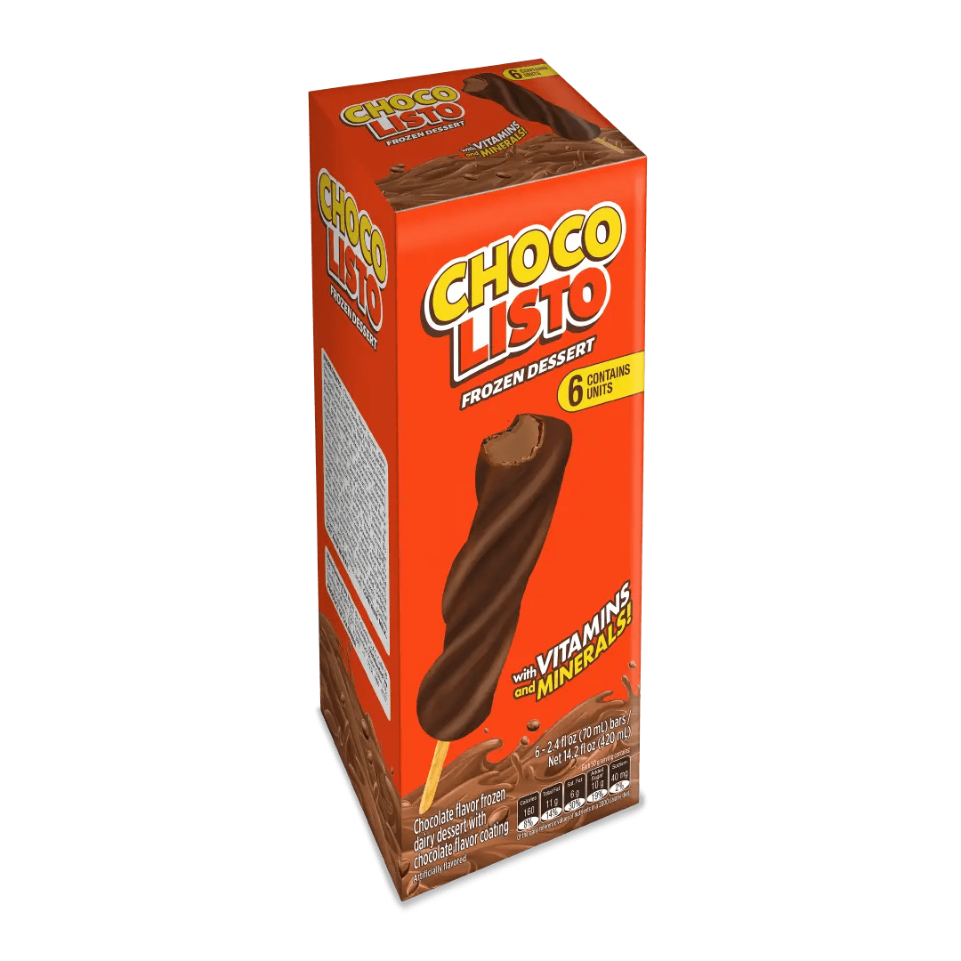 Chocolisto Frozen Dessert – 6 - Pack – 14.2 fl oz (420 ml) – Chocolate Frozen Treat – Imported from Colombia - JETa Imports®