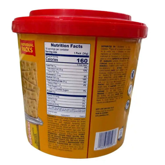 Colombina Crakeñas Premium Butter Crackers Tin 21.43 oz (607g) – Crispy Butter Crackers – Imported from Colombia - JETa Imports®