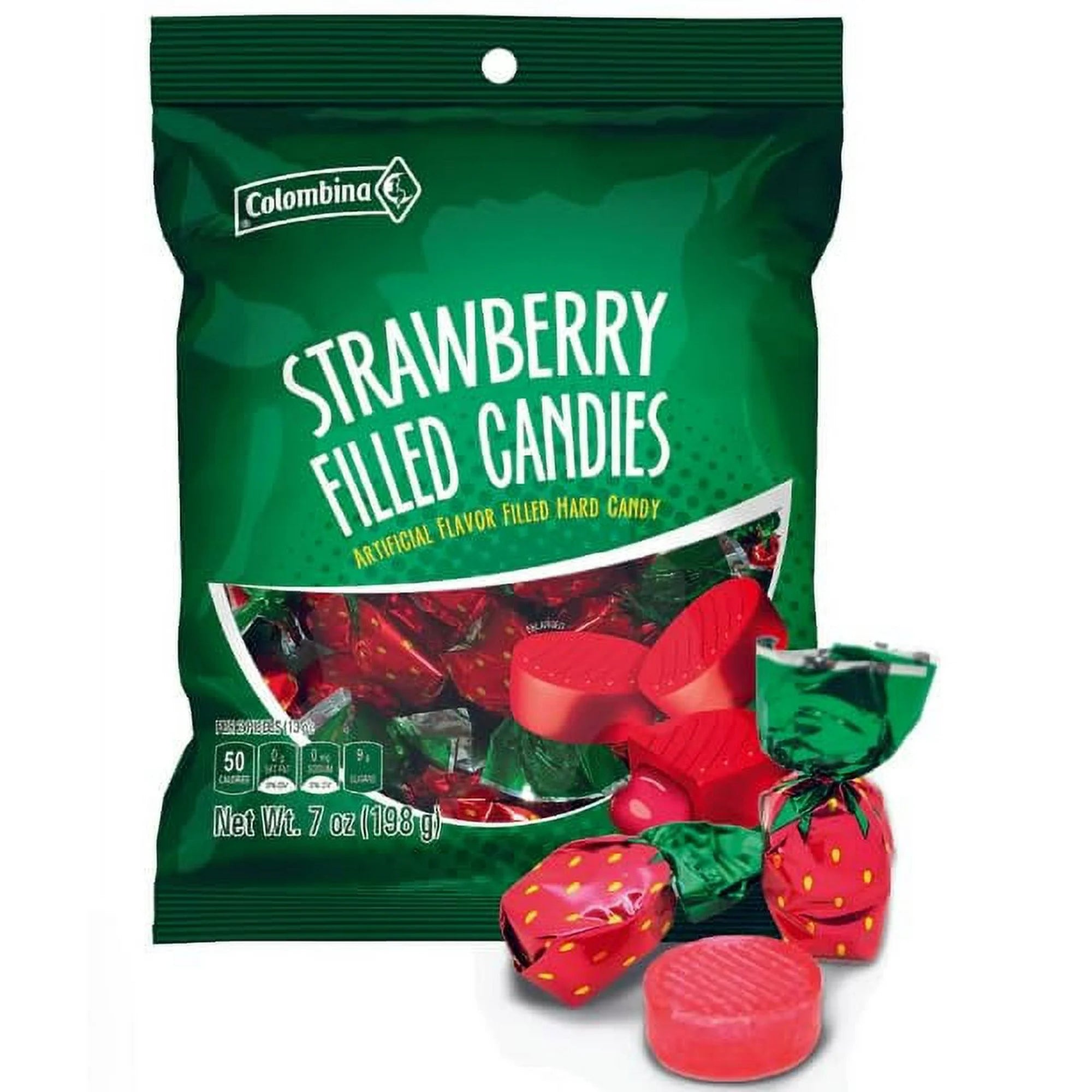 Colombina Strawberry Delights – 7 oz Bag – Individually Wrapped