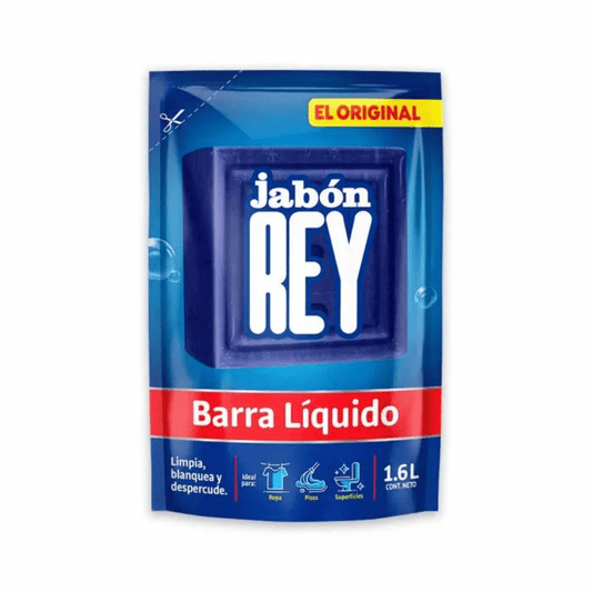 Detergente Jabon Rey Barra Liquido Doypack - 1600ml - Imported from Colombia - JETa Imports®