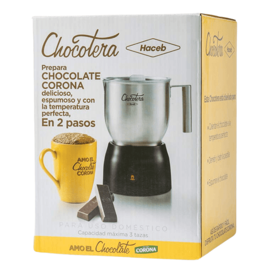 Haceb Multibeverage Chocolate Frother – 600 ml Stainless Steel – Ideal for Hot Chocolate, Milk & More – Imported from Colombia - JETa Imports®