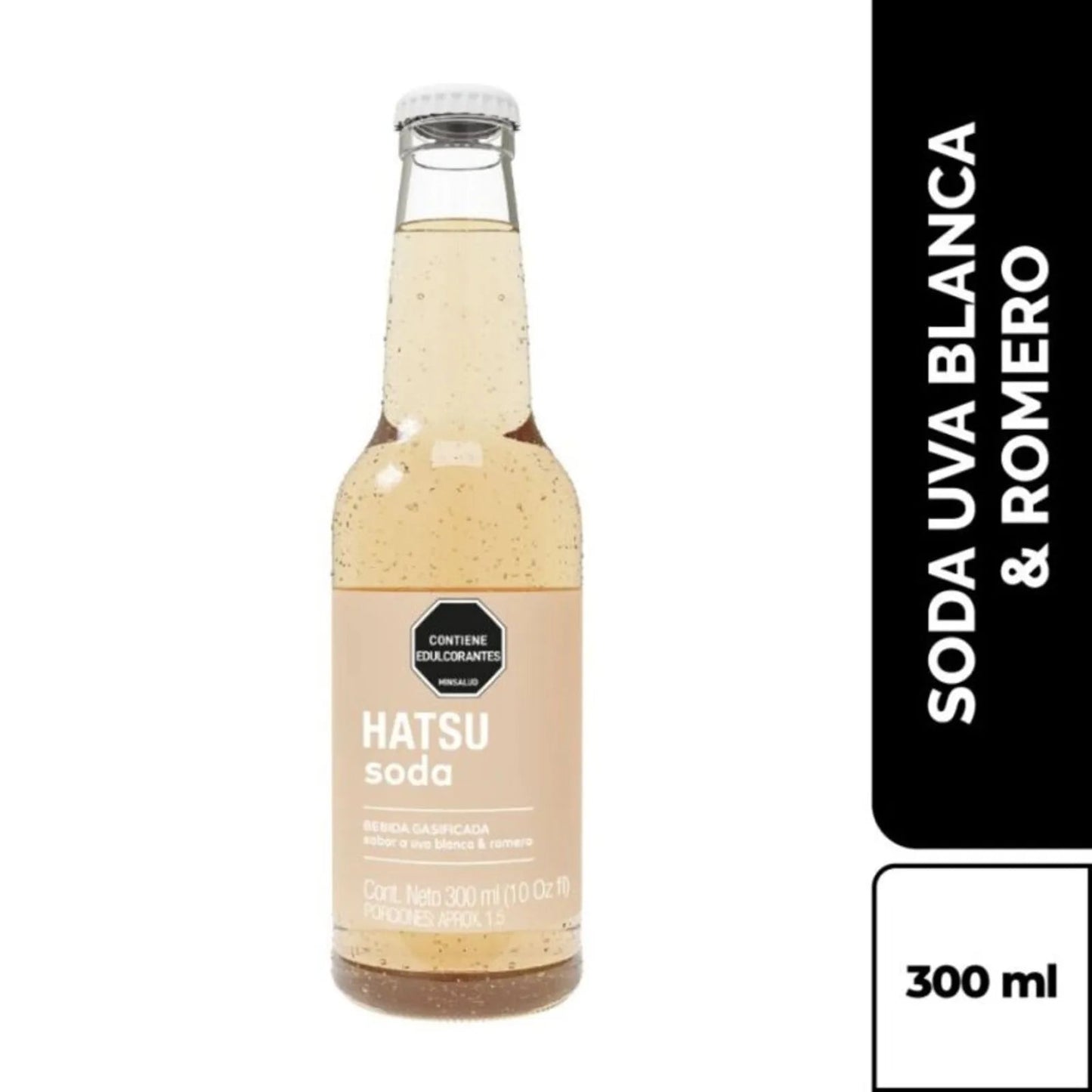 Hatsu White Grape & Rosemary Soda – 300ml (10.14 fl oz) – Sparkling Gourmet Colombian Beverage - JETa Imports®