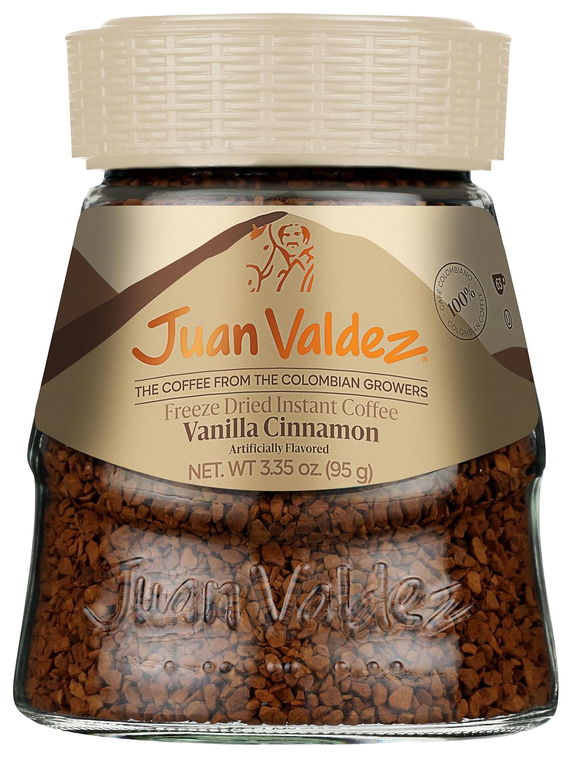 Juan Valdez VaniCanela Coffee – 95g (3.35 oz) – Freeze - Dried Colombian Instant Coffee with Vanilla & Cinnamon Flavor - JETa Imports®