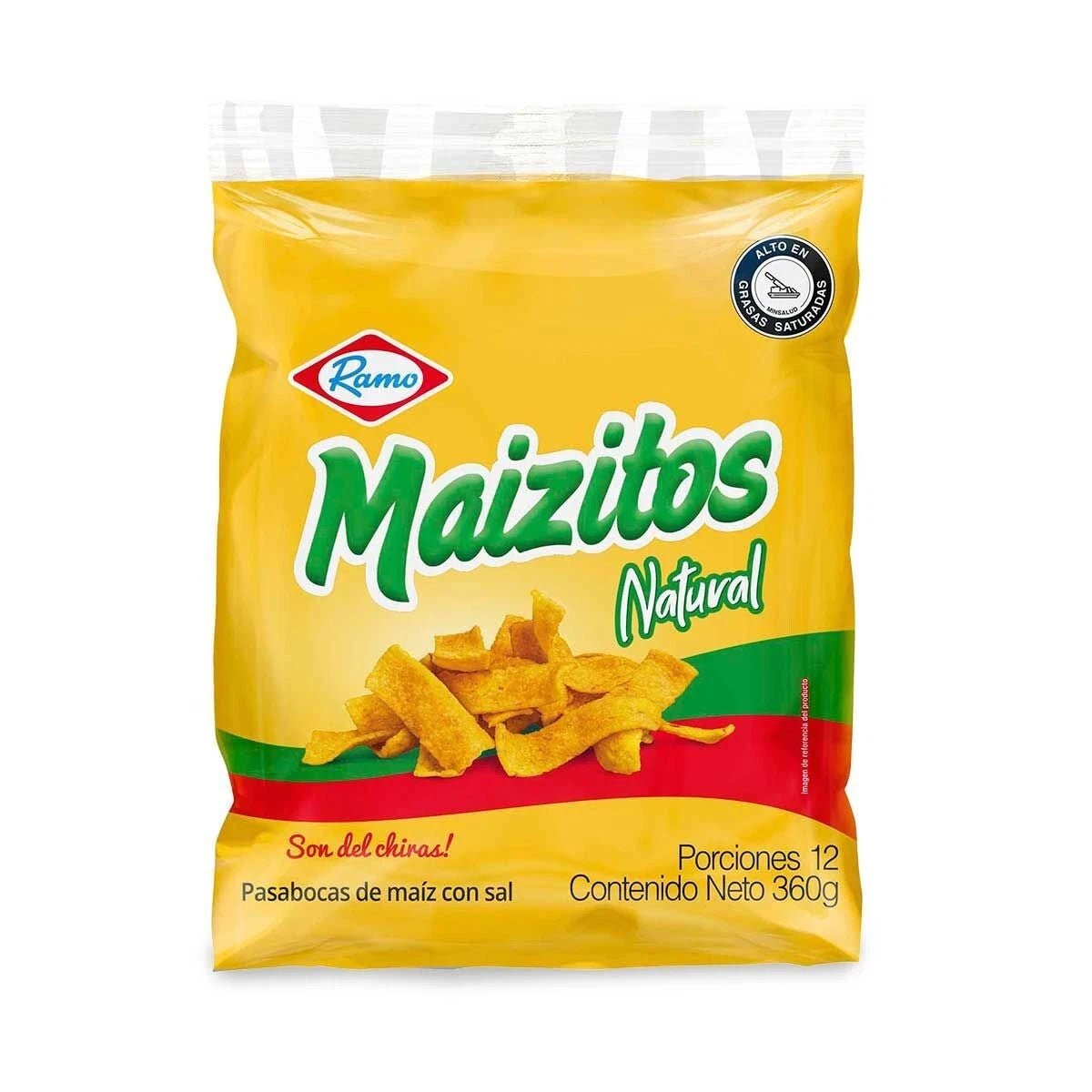 Maizitos Natural – 12 Pack (30g Each / Total 360g – 12.7 oz) – Crunchy Corn Snacks with Natural Flavor - JETa Imports®