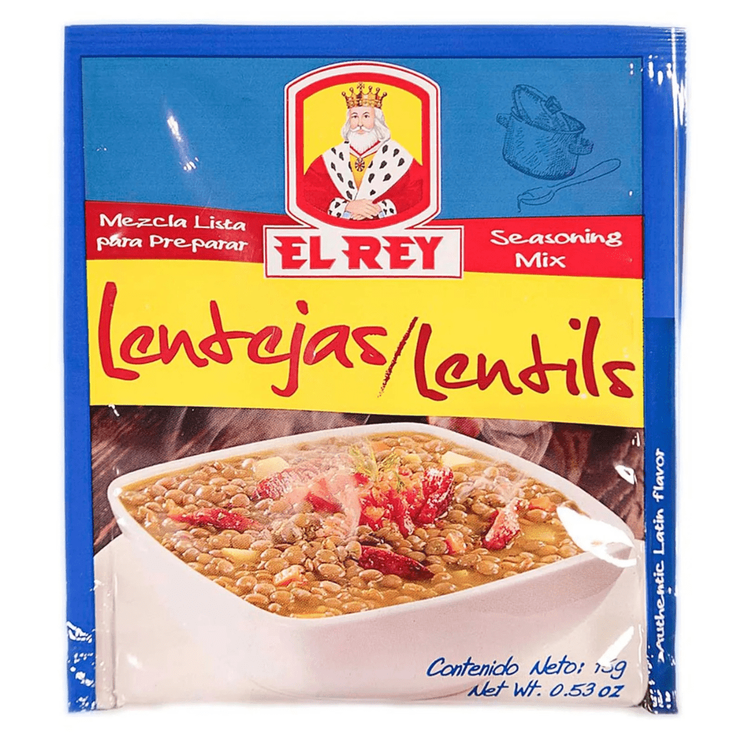 Mezcla Lista El Rey Lentejas - 15g (0.5oz) - Perfect Seasoning for Lentils - JETa Imports®