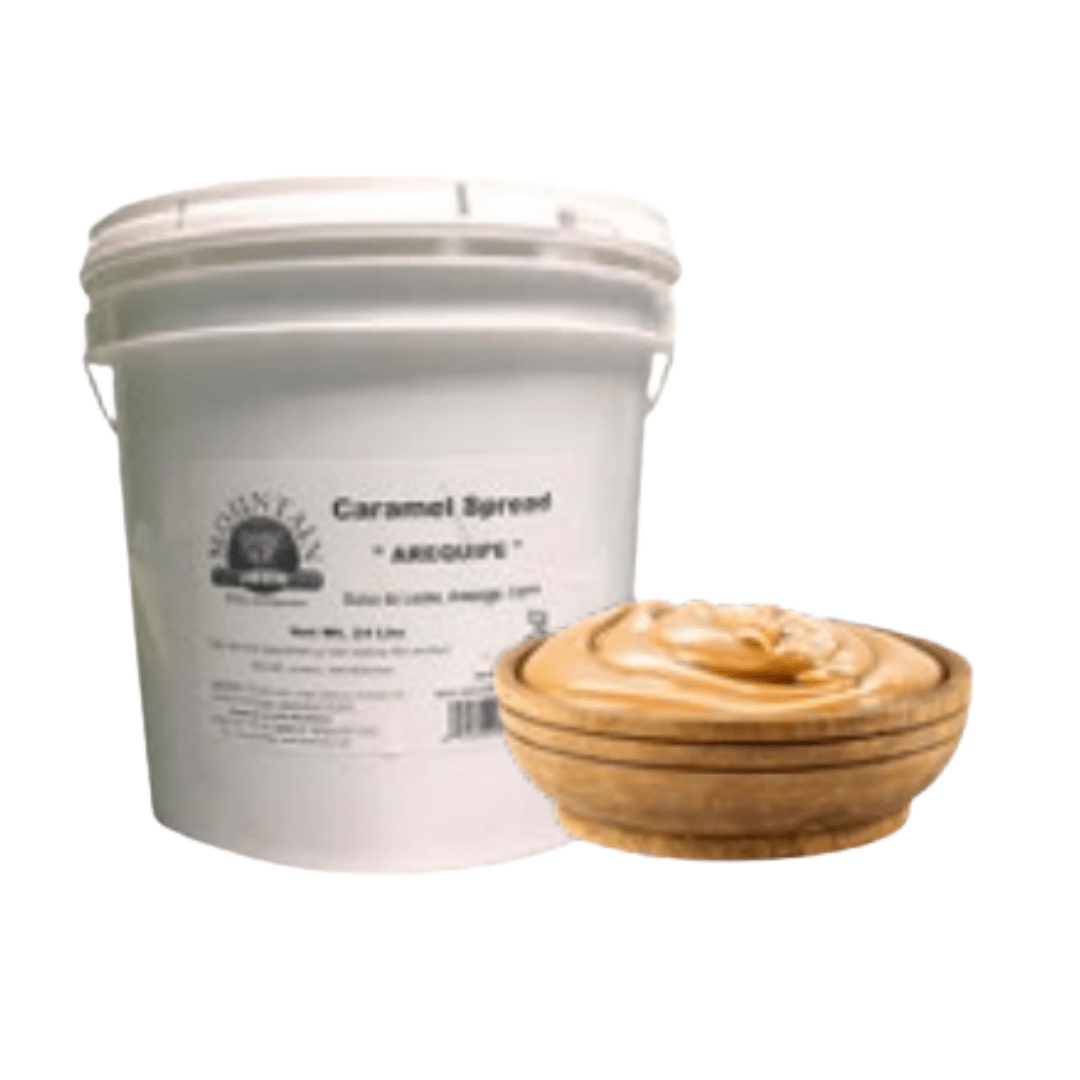 Mountain Delight Dulce de Leche – Arequipe Suave – 55 lbs (25 kg / 5 Gallons) – Traditional Colombian Caramel Spread – Imported from Colombia - JETa Imports®