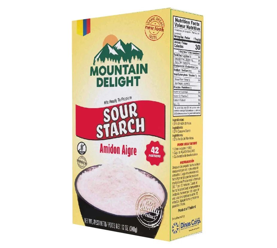 Mountain Delight Sour Starch (Almidón Agrio) – 12 oz (340 g) – Fermented Cassava Starch – Gluten Free – Imported - JETa Imports®