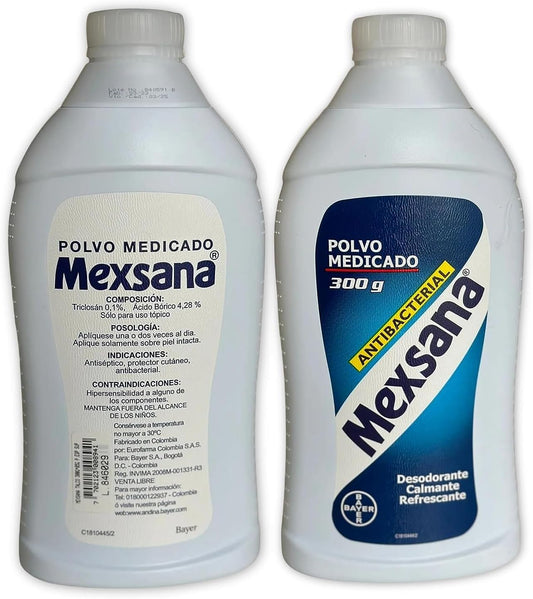 Talco Desodorante Mexsana Antibacterial para Pies - 300g - Mexsana Medicated Powder Original 10.58oz - JETa Imports®