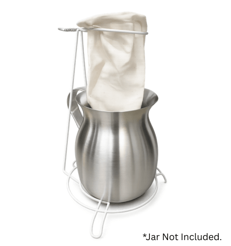 Traditional Cloth Coffee Filter with Stand – Washable & Reusable Coffee Strainer for Manual Brewing – Coffee Pot Not Included - JETa Imports®