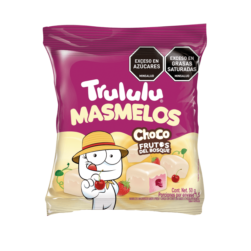 Trululu Masmelos Choco Frutos del Bosque – 50 g (1.76 oz