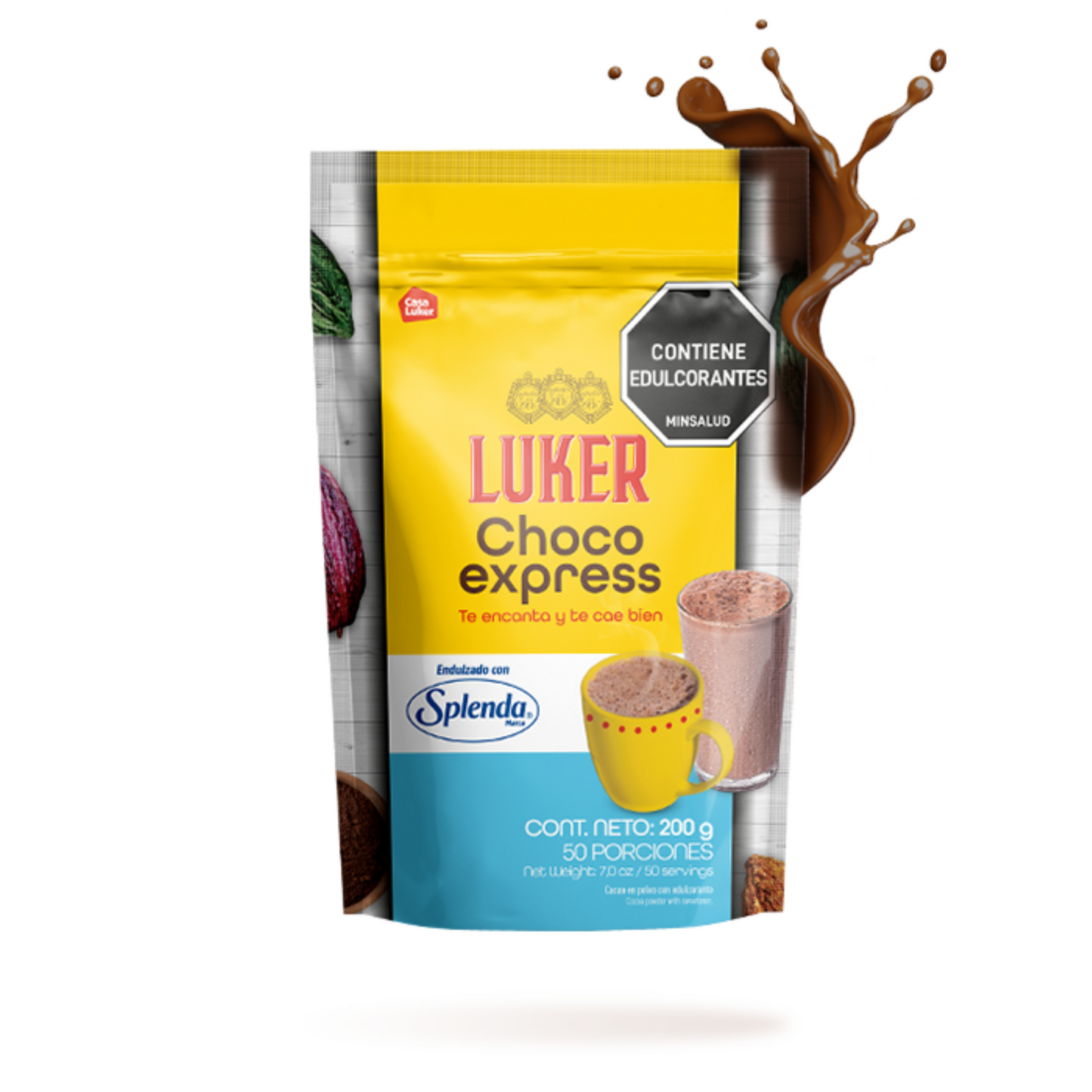 LUKER Chocoexpress 200g - Endulzado con Splenda