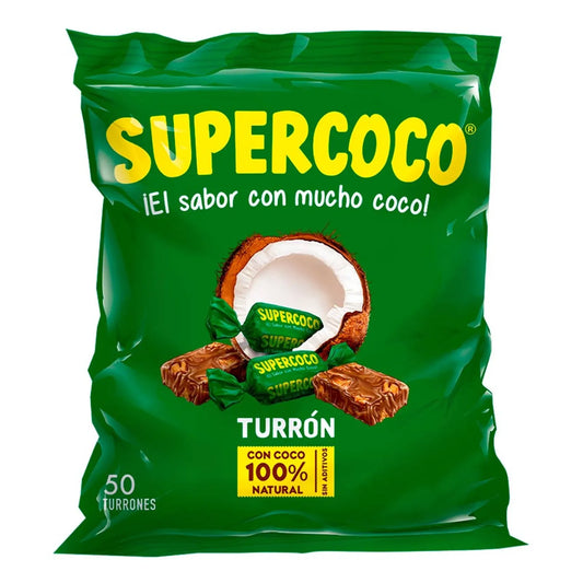 Supercoco Turron 50 Pieces Per Bag 250g