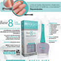 Base Recuperadora de Uñas Clinical Total Care 8 in 1 Masglo Nail Polish