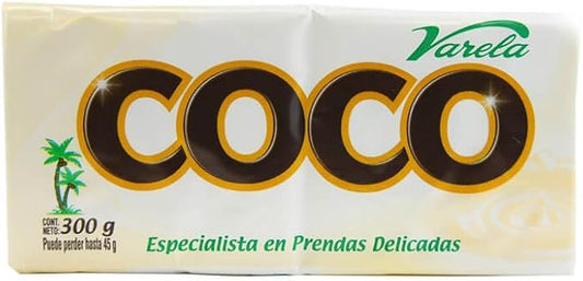 Jabon Coco Varela 300g. (Pack of 1)