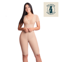 Silueta Angelical Ref 106 – Knee-Length Short-Sleeve Colombian Full-Body Shapewear – Powernet Post-Surgical Compression Garment – Imported from Colombia