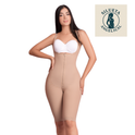 Silueta Angelical Ref 101 – Knee-Length Colombian Shapewear – Powernet Compression Faja with Adjustable Straps – Imported from Colombia