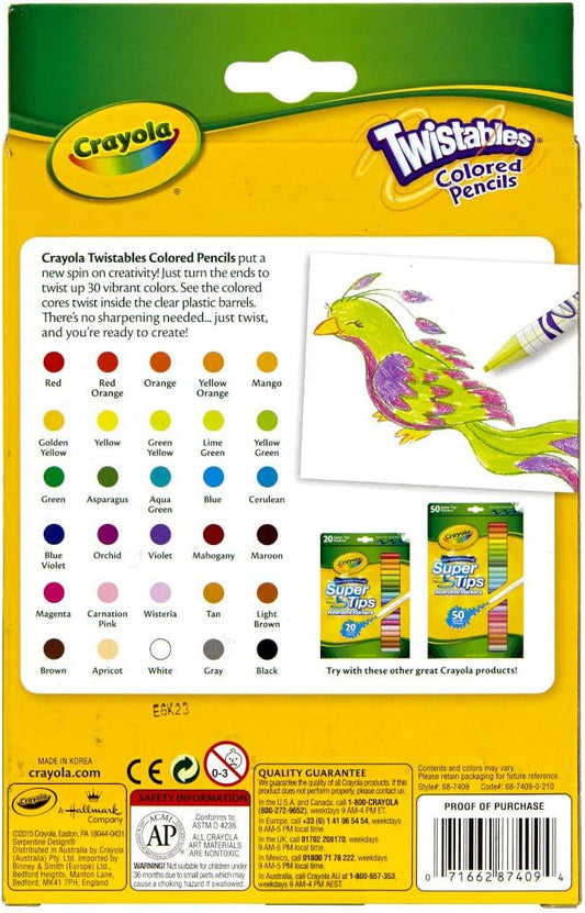 Crayola 30ct. Twistable Colored Pencils - 1 Pack