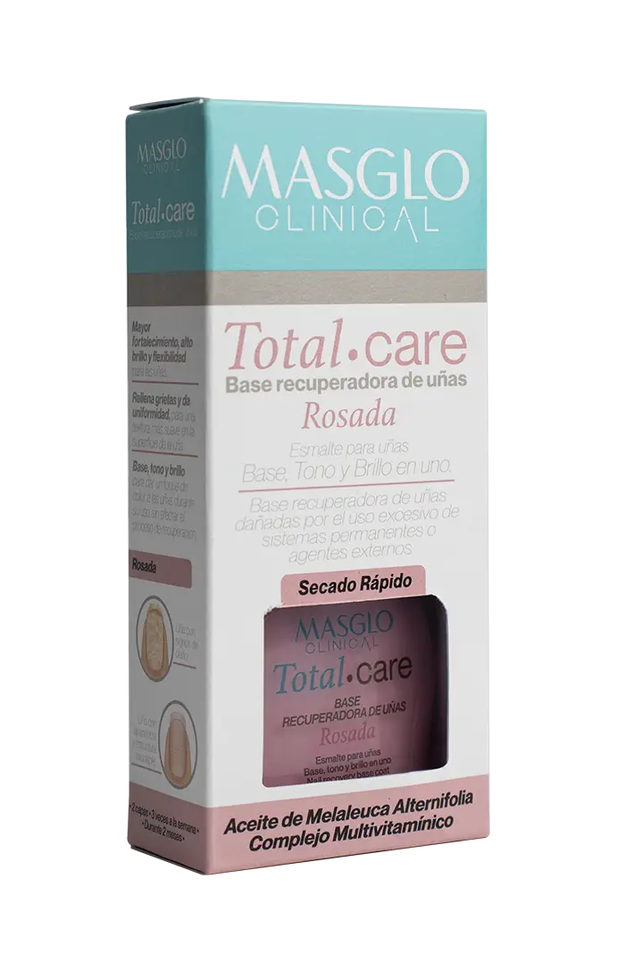 Base Recuperadora de Uñas Clinical Total Care Rosada Masglo Nail Polish