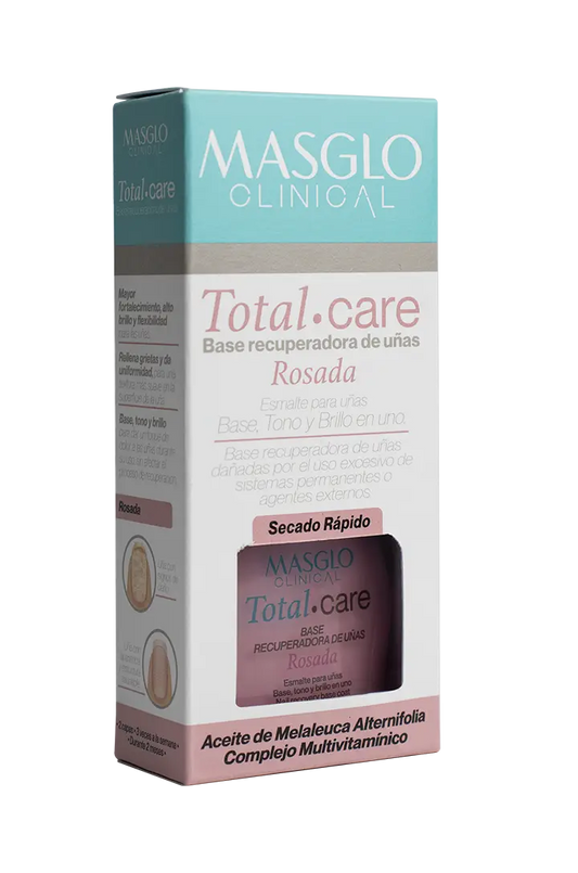 Base Recuperadora de Uñas Clinical Total Care Rosada Masglo Nail Polish