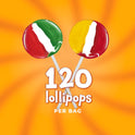 Colombina Tiger Pops Lollipops 120 Count 42.3 oz (2.64 lb) – Individually Wrapped Assorted Lollipops – Bulk Candy – Imported from Colombia
