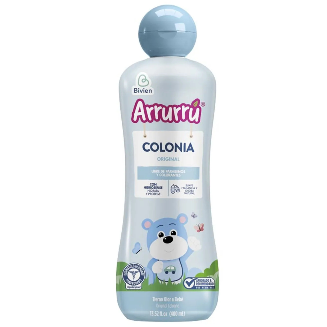 Colonia de Bebé Arrurrú Original Azul - 400ml (13.52oz)- Gentle Baby Fragrance