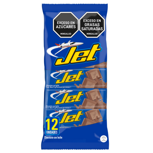 Chocolatina Jet Milk Chocolate 12 Units - 3.88 oz