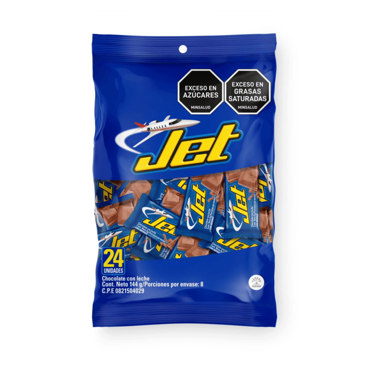 JET Chocolatina Mini Milk Chocolate - 24 Count / 5.07 oz