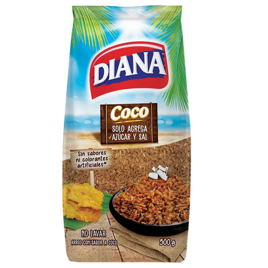 Arroz Diana Premium Coco - 500g - Coconut-Infused Rice 17.63oz