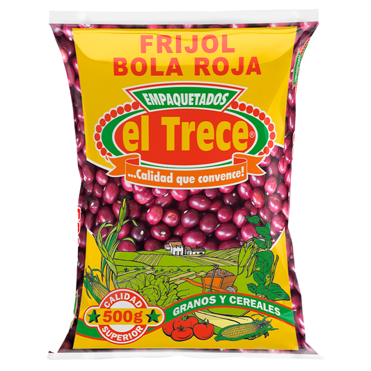 El Trece Frijol Bola Roja - 500g - Premium Red Beans