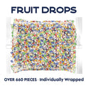 Colombina Delicate Fruit Drops Hard Candy 2.2 lb (1 kg) – 4 Assorted Fruit Flavors – Individually Wrapped – Imported from Colombia