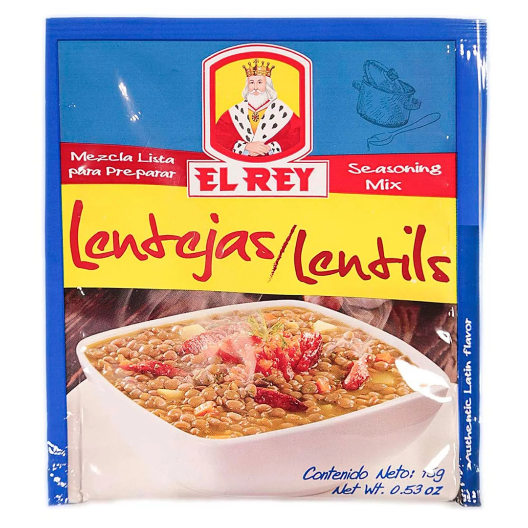 Mezcla Lista El Rey Lentejas - 15g (0.5oz) - Perfect Seasoning for Lentils