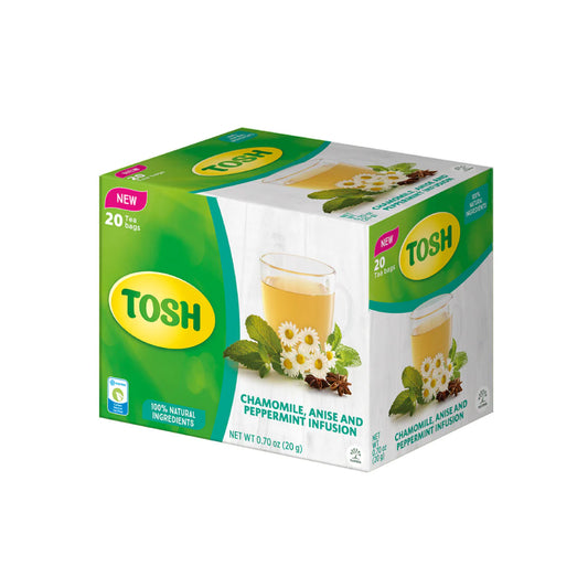 Tosh Chamomile, Anise, and Peppermint Herbal Tea - 20 Tea Bags - 0.7 oz