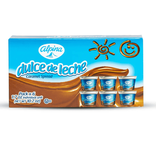 Arequipe Alpina - 6 Pack - 1.7 oz Individual Units - Dulce de Leche - JETa Imports®