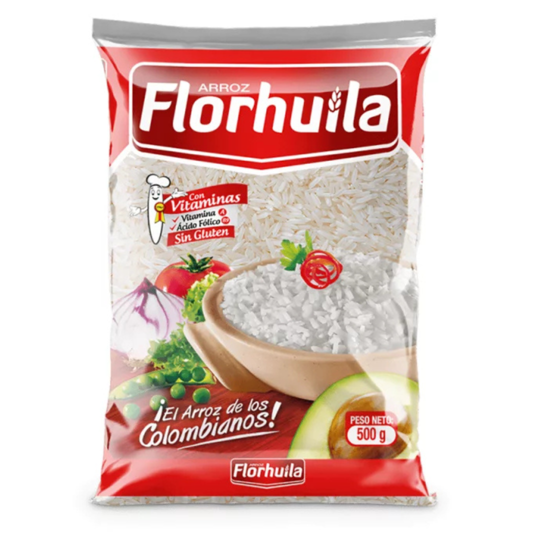 Arroz Florhuila - 500g - Premium Colombian Rice