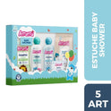 Arrurrú Baby Shower Kit – Blue Edition – 5 Essential Items for Newborn Care – Shampoo, Cologne, Moisturizing Cream, Soap Bar & Wipes – Imported from Colombia - JETa Imports®