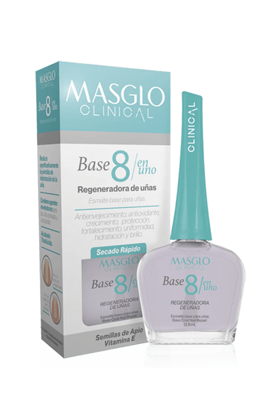 Base Recuperadora de Uñas Clinical Total Care 8 in 1 Masglo Nail Polish - JETa Imports®