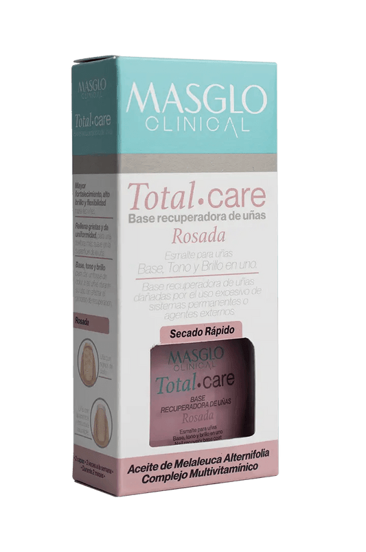 Base Recuperadora de Uñas Clinical Total Care Rosada Masglo Nail Polish - JETa Imports®