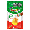 Bon Bon Bum Maracuyá & Sandía con Tajín – 20 Pack (340g / 11.99 oz) – Colombian Lollipops with Bubblegum Center & Spicy Tajín Dip bag - JETa Imports®