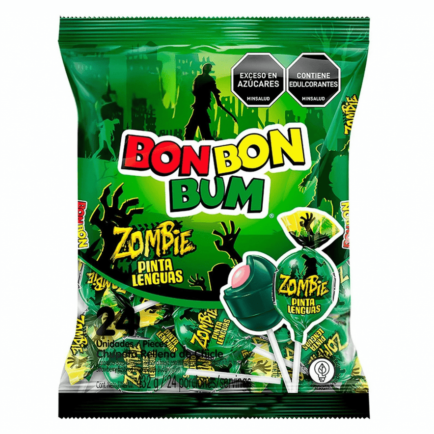 Bon Bon Bum Zombie – 24 Lollipops – 432g (15.23 oz) – Colombian Bon Bon Bum Zombie – 24 Lollipops – 432g (15.23 oz) – Colombian